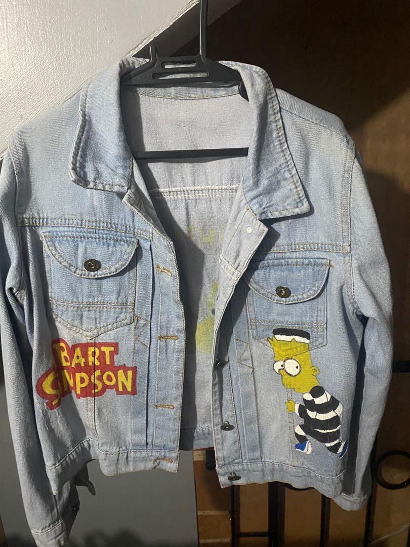 bart simpson denim jacket