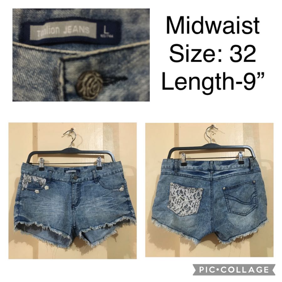 Denim shorts size:32, Women's Fashion 