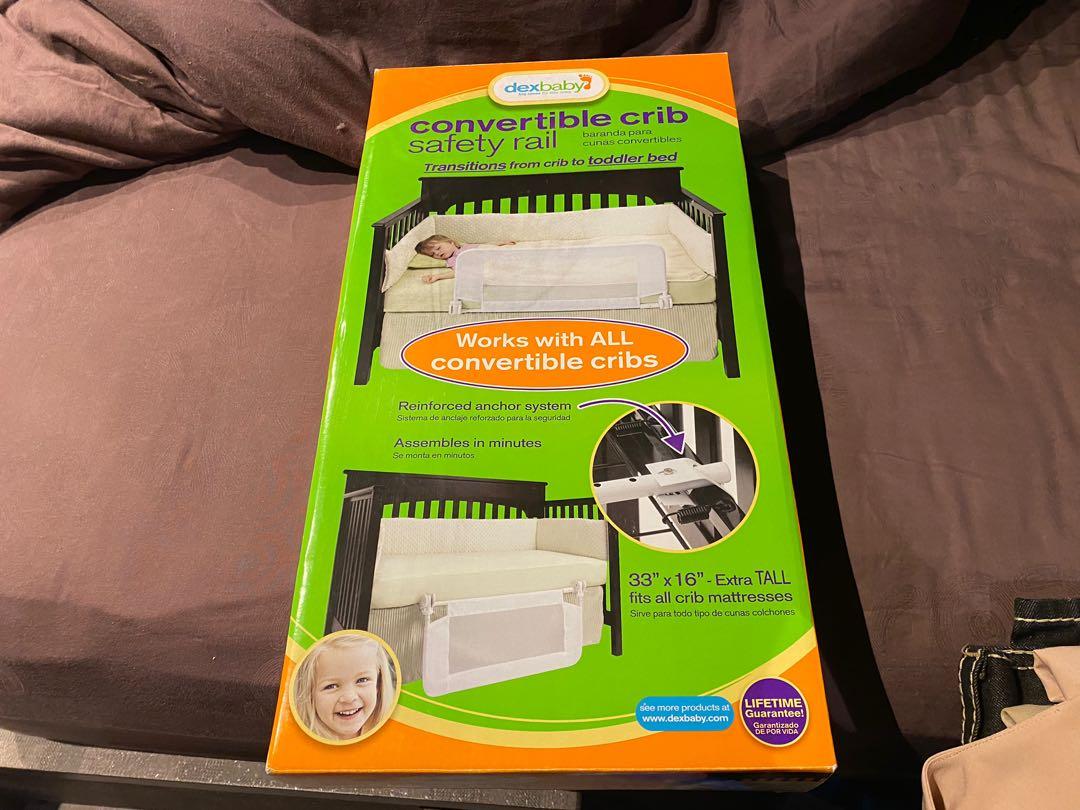 Dexbaby convertible crib safety rail outlet