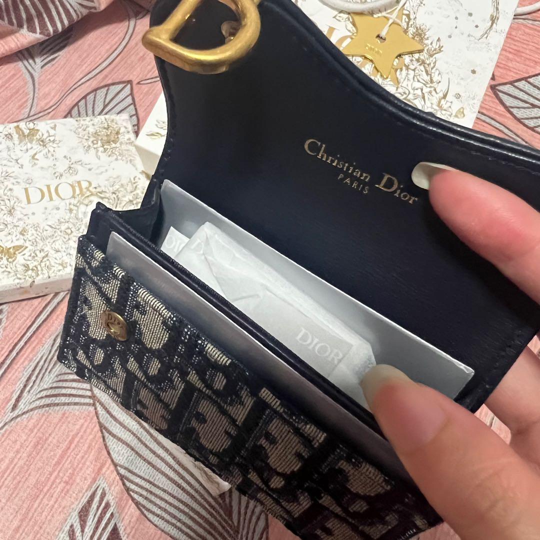 Centimetvn  Ví Dior Saddle Flap Card Holder