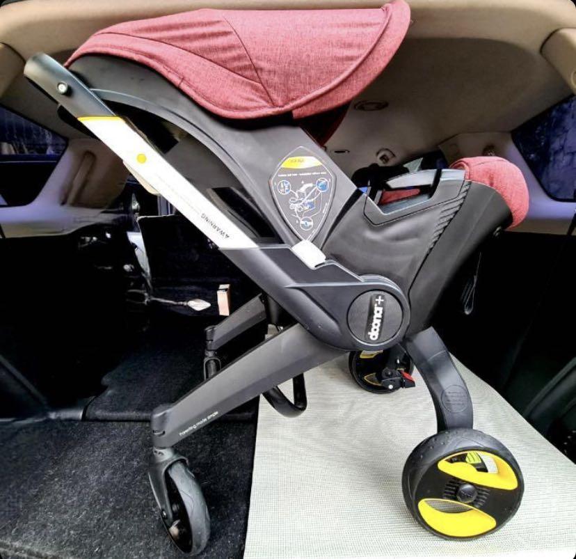 Doona carseat stroller cherry burgundy Babies Kids Going Out Strollers on Carousell