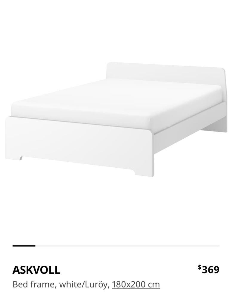 Double bed ASKVOLL , IKEA, Furniture & Home Living, Furniture, Other