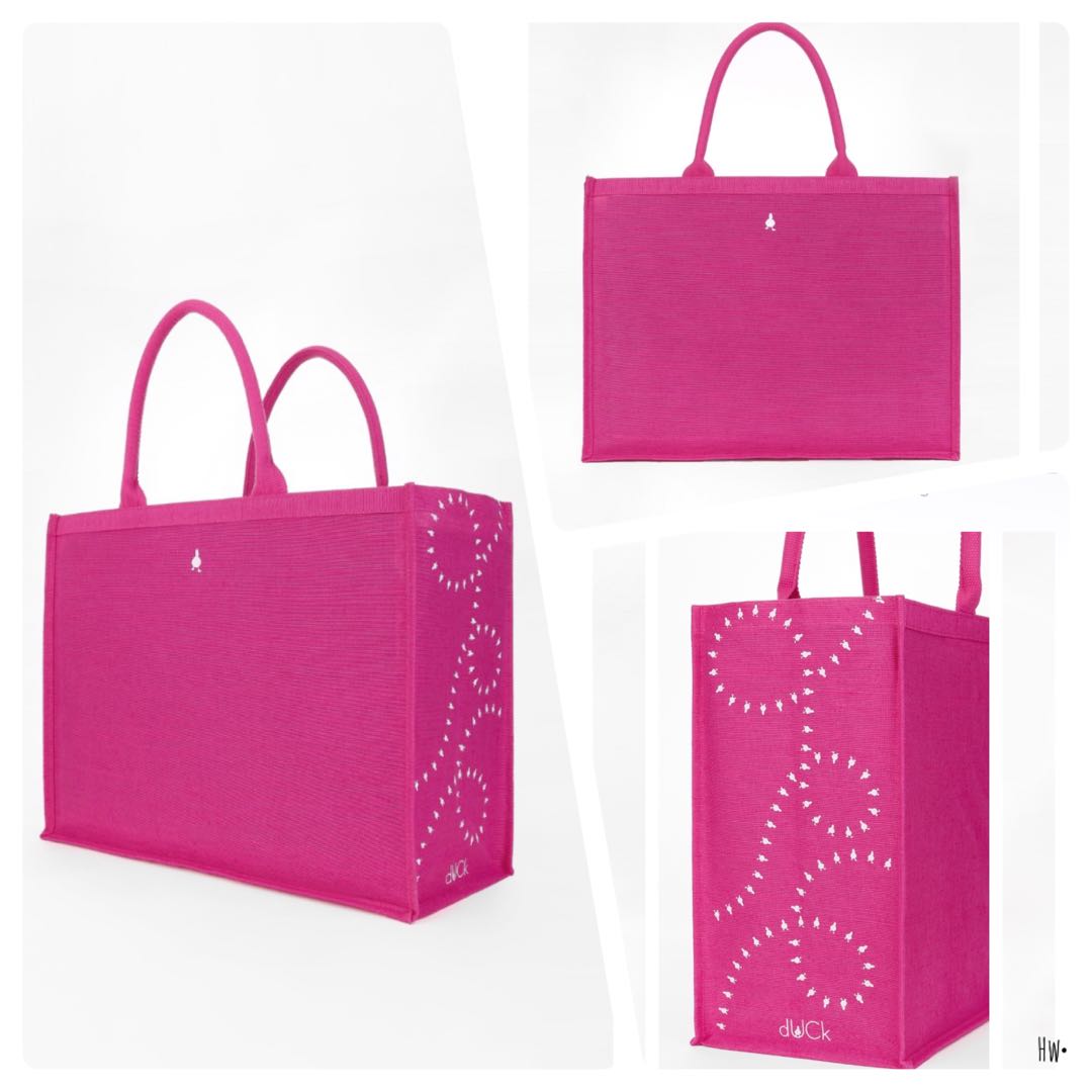 Duck PinK shopping bag, Women's Fashion, Bags & Wallets, Tote Bags on Carousell
