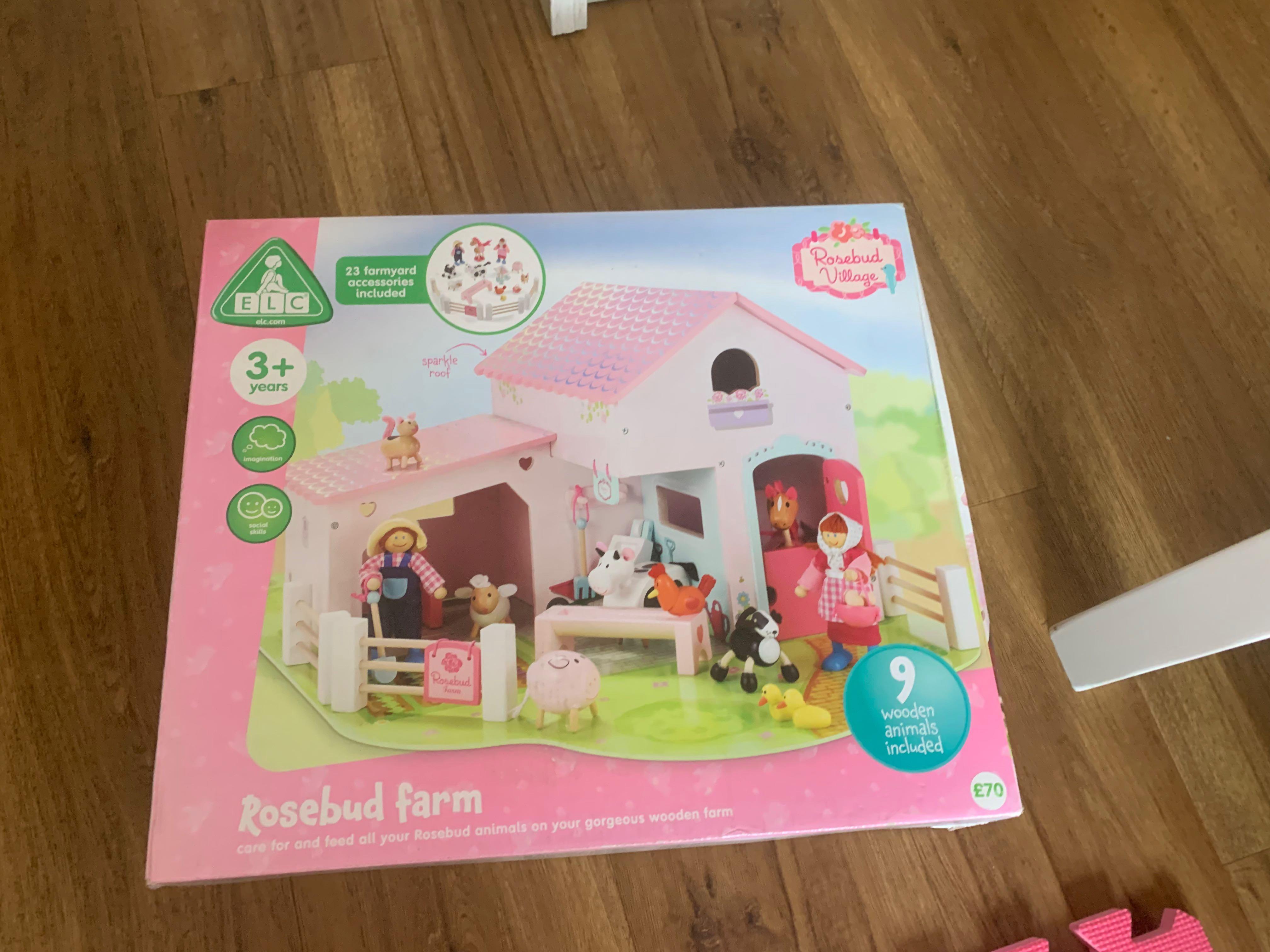 ELC Rosebud Farm Wooden Doll house Hobbies Toys Toys Games