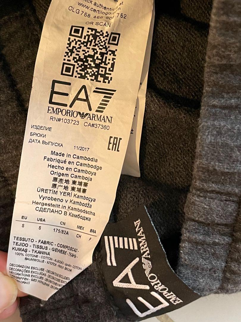 ⚠️EMPORIO ARMANI EA7 - set - dark grey cotton hoodie and jogger pants in  Slim Fit RM200 (original price RM700), Men's Fashion, Tops \u0026 Sets, Tshirts  \u0026 Polo Shirts on Carousell
