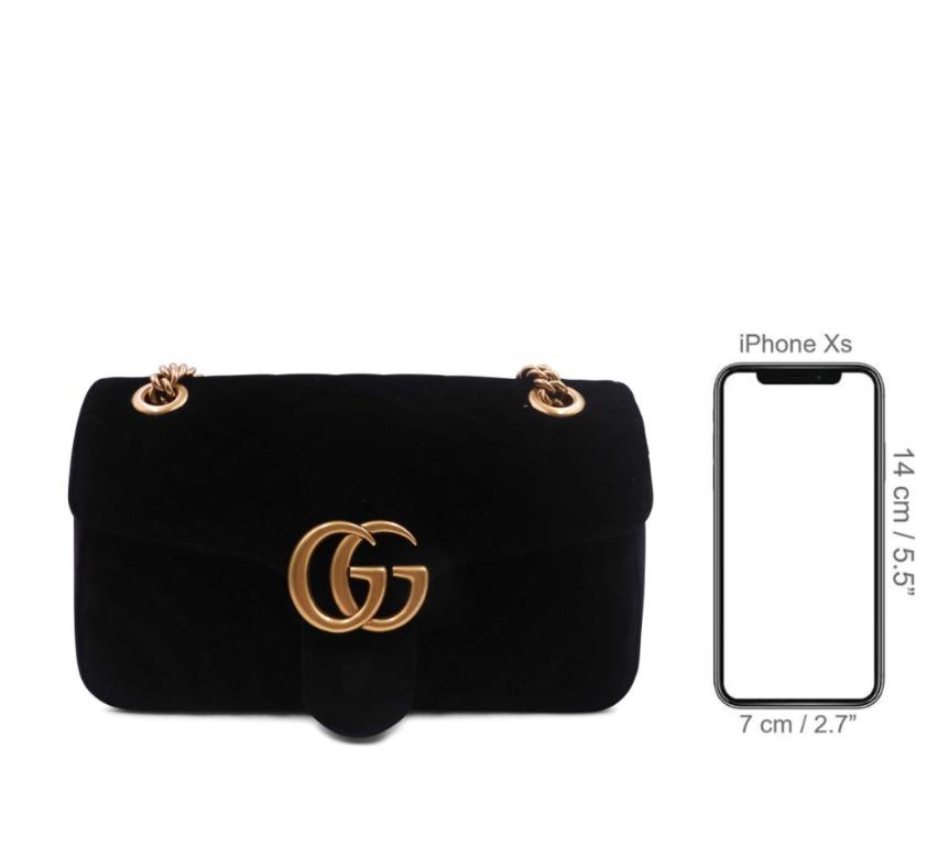 Gg marmont small velvet shoulder bag online