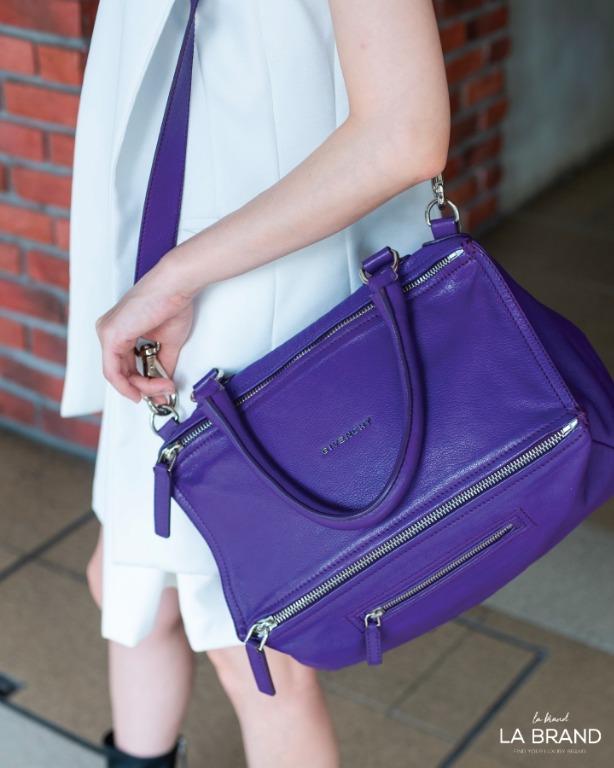 GIVENCHY Pandora Medium in Purple, Women's Fashion, Bags & Wallets,  Clutches on Carousell