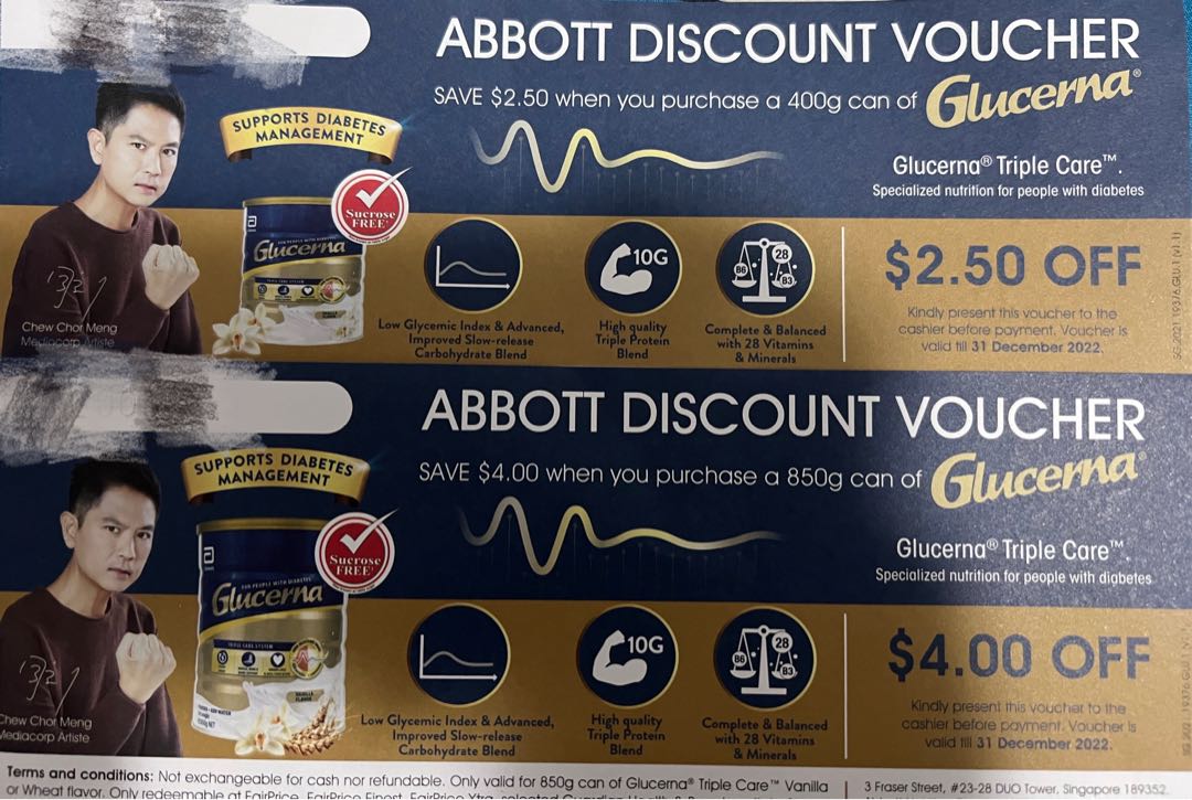 Glucerna Abbott Discount Voucher [Dec 2022], Tickets & Vouchers