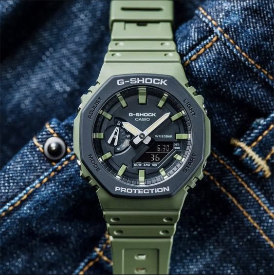 Casio ga sales 2100 green