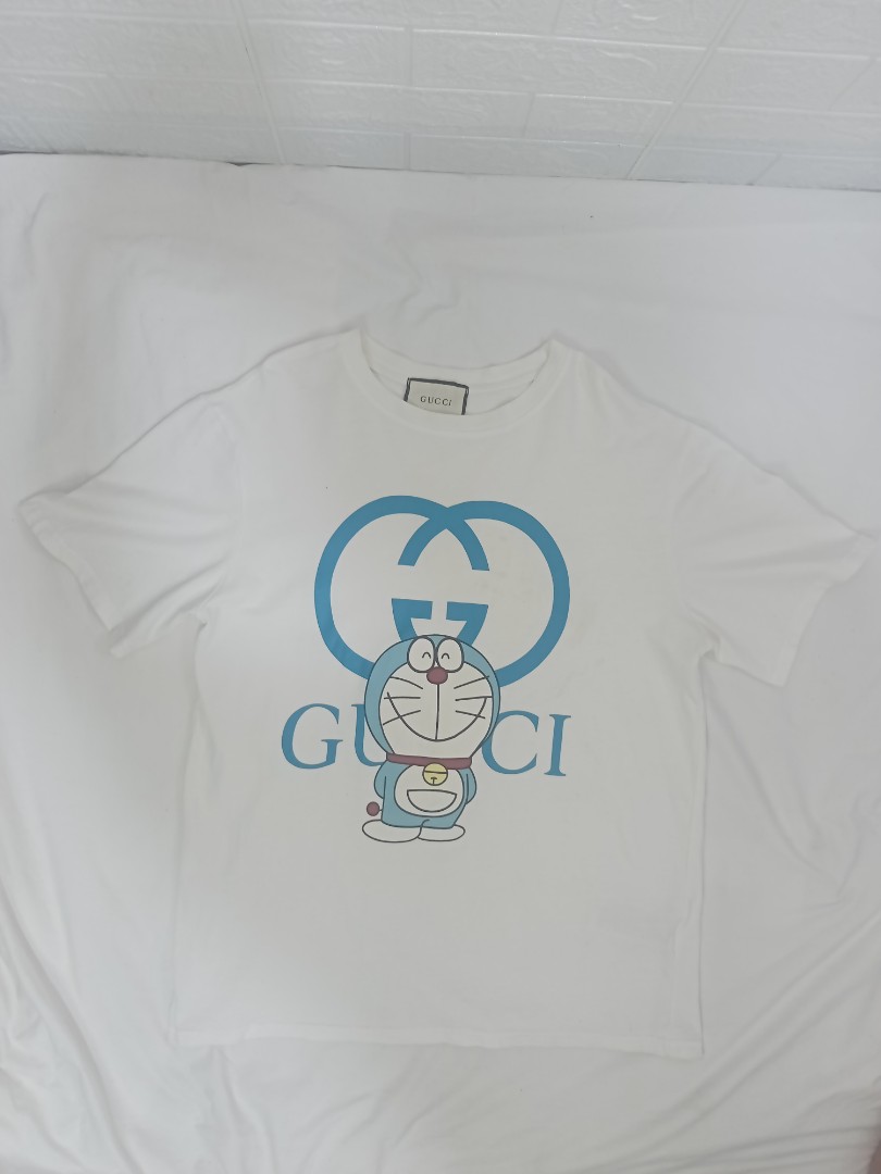 Gucci X Doraemon Tshirt, Men's Fashion 