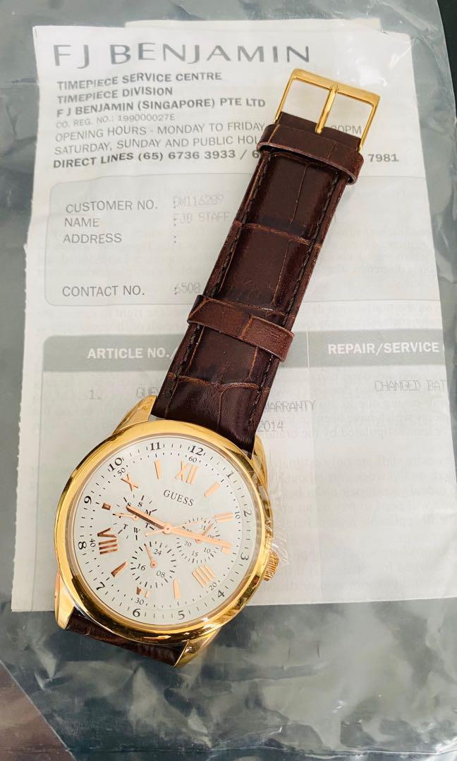 Guess men's dress hotsell watch