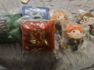 Harry Potter Plushies and Pillows. Still sealed.