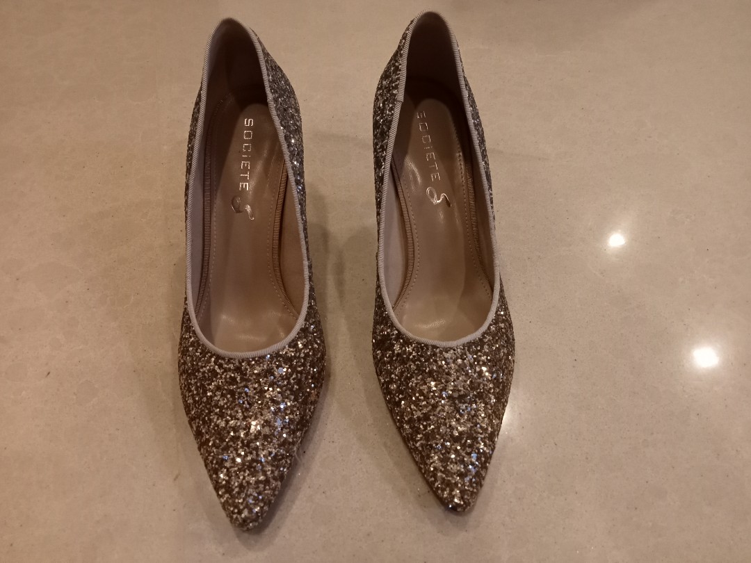 Glitter stilettos shoes on sale