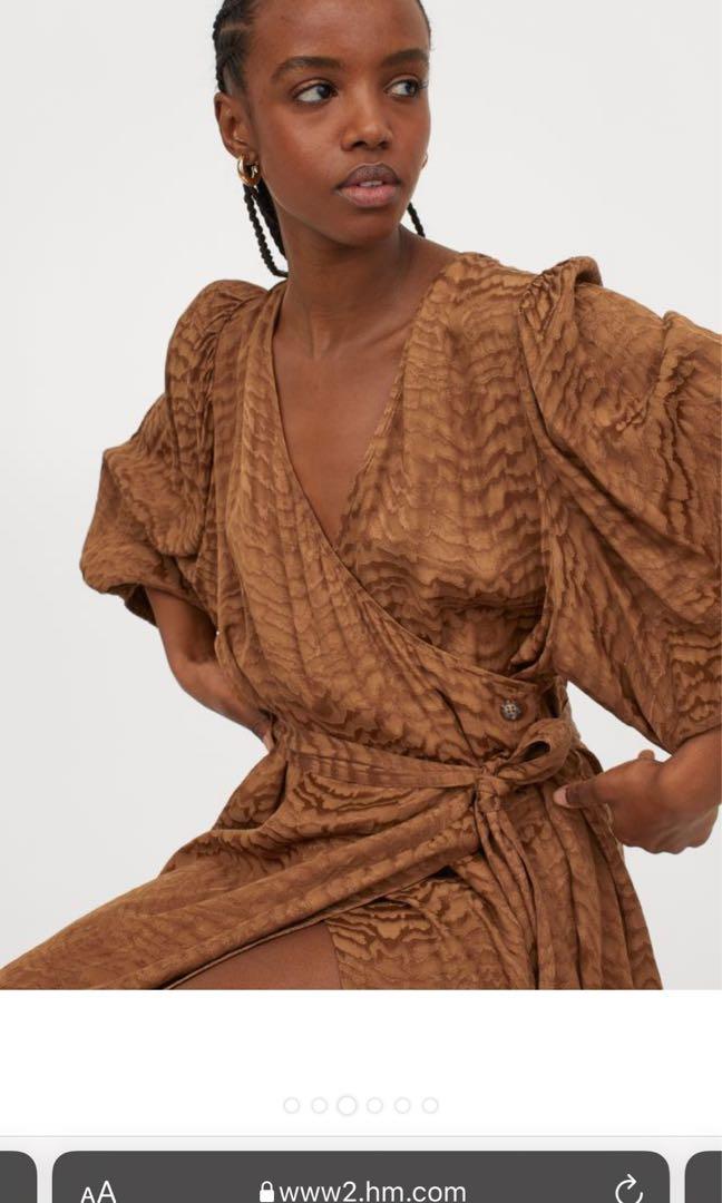 H M Balloon Sleeve Maxi Dress XS Women s Fashion Dresses Sets
