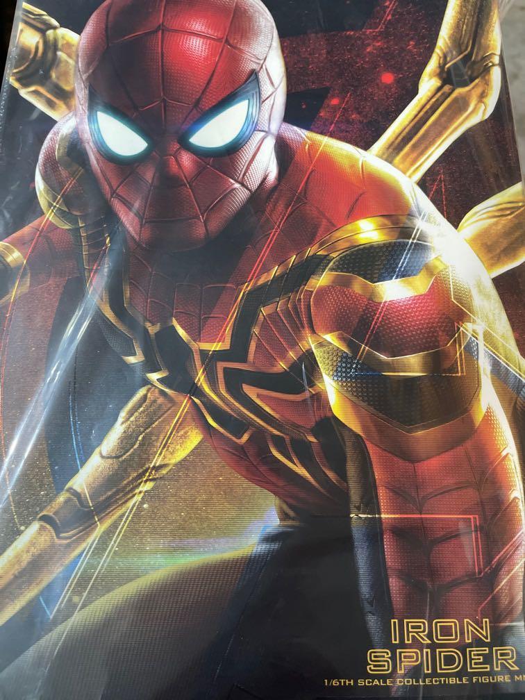 Hot Toys MMS 482 Avengers 3 Infinity War Iron Spider Spider-Man Peter Parker NEW 