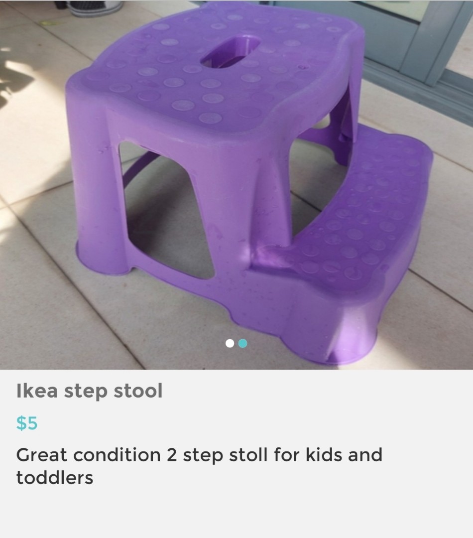 Ikea step stool, Babies & Kids, Baby Nursery & Kids Furniture, Kids' Tables & Chairs on Carousell