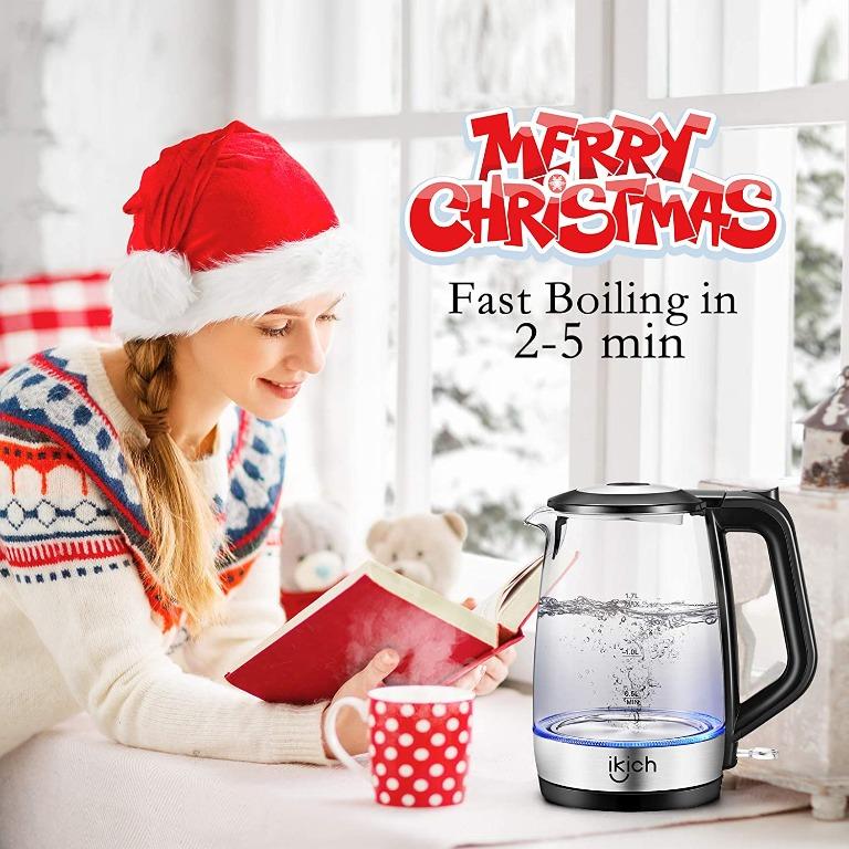 Ikich glass hotsell electric kettle