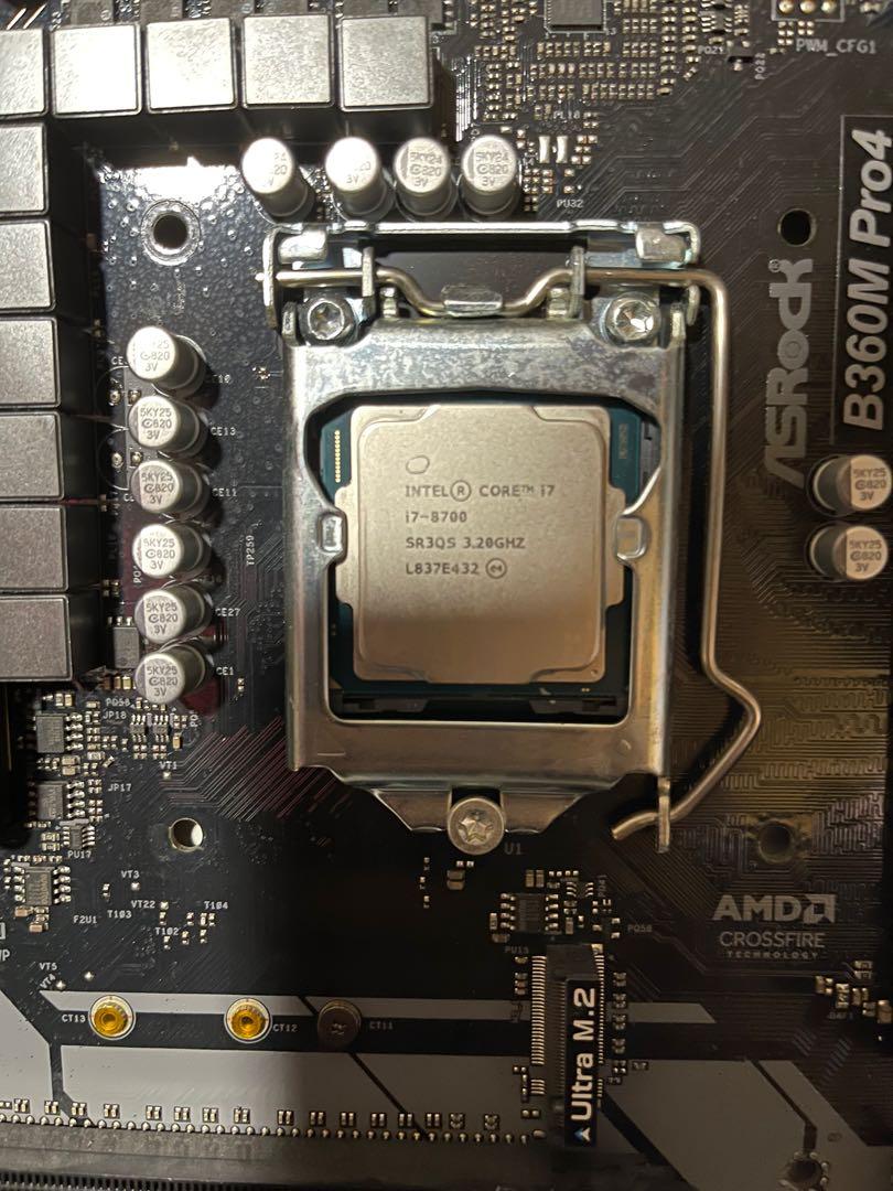 Intel i7-8700 w/ Asrock B360M Pro 4 Motherboard