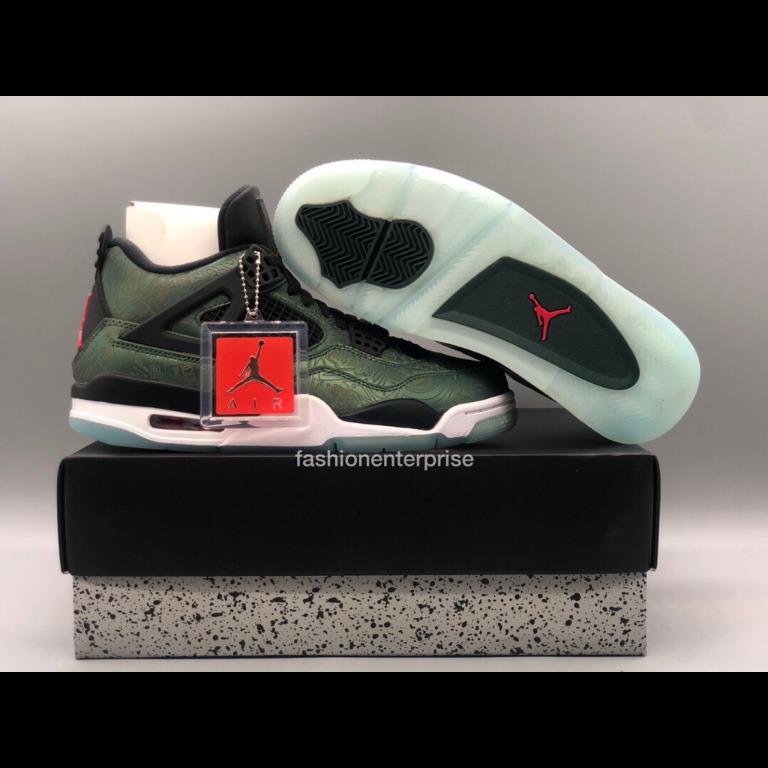 Jalen Ramsey x Air Jordan 4 Laser Green Men s Fashion Footwear