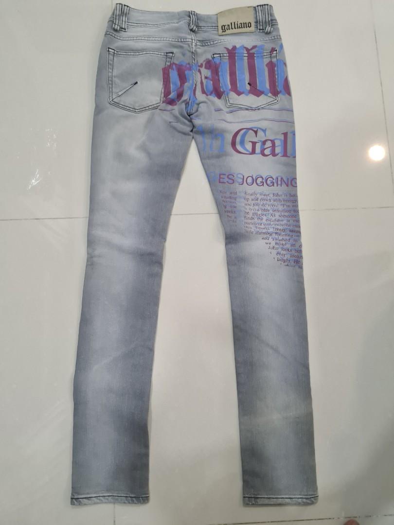 John Galliano Demin Jeans Brand New Men s Fashion Bottoms