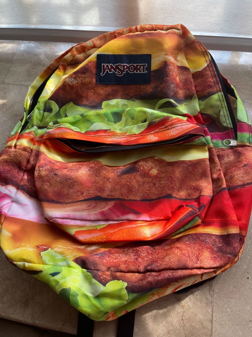 jansport cheeseburger backpack