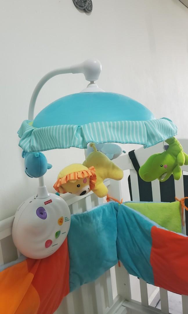 Kiddy Palace Regine Baby Cot + Free 2 Bumpers, Babies & Kids, Baby ...