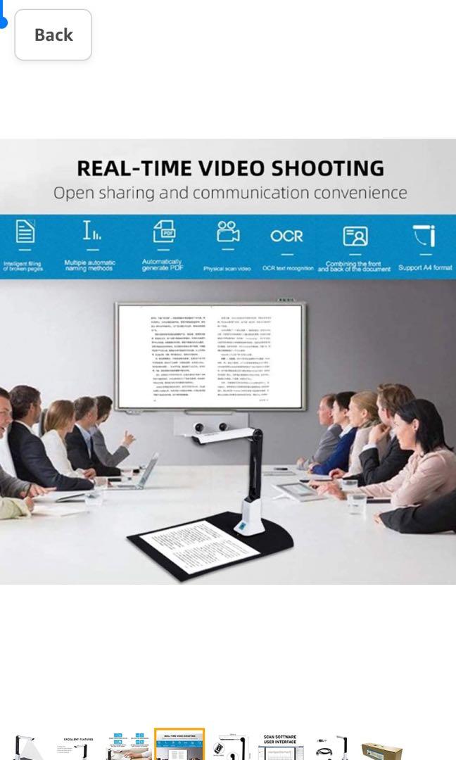 Kinghun Professional Document Camera Document Scanner Portable , 5 Mega