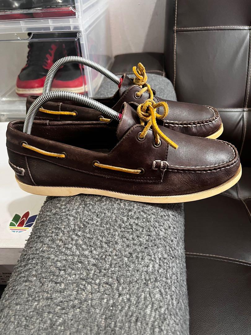 Lands end mens boat shoes sales