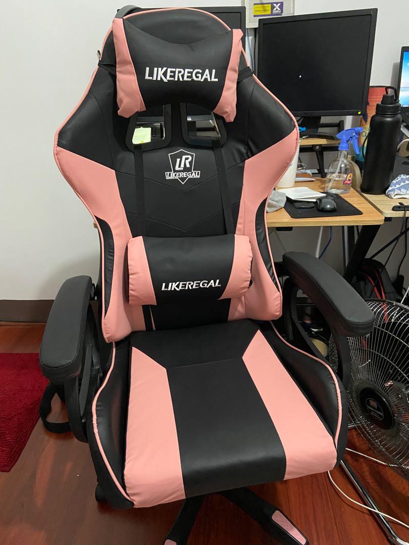 Like Regal Gaming Chair Black Pink Furniture Home Living