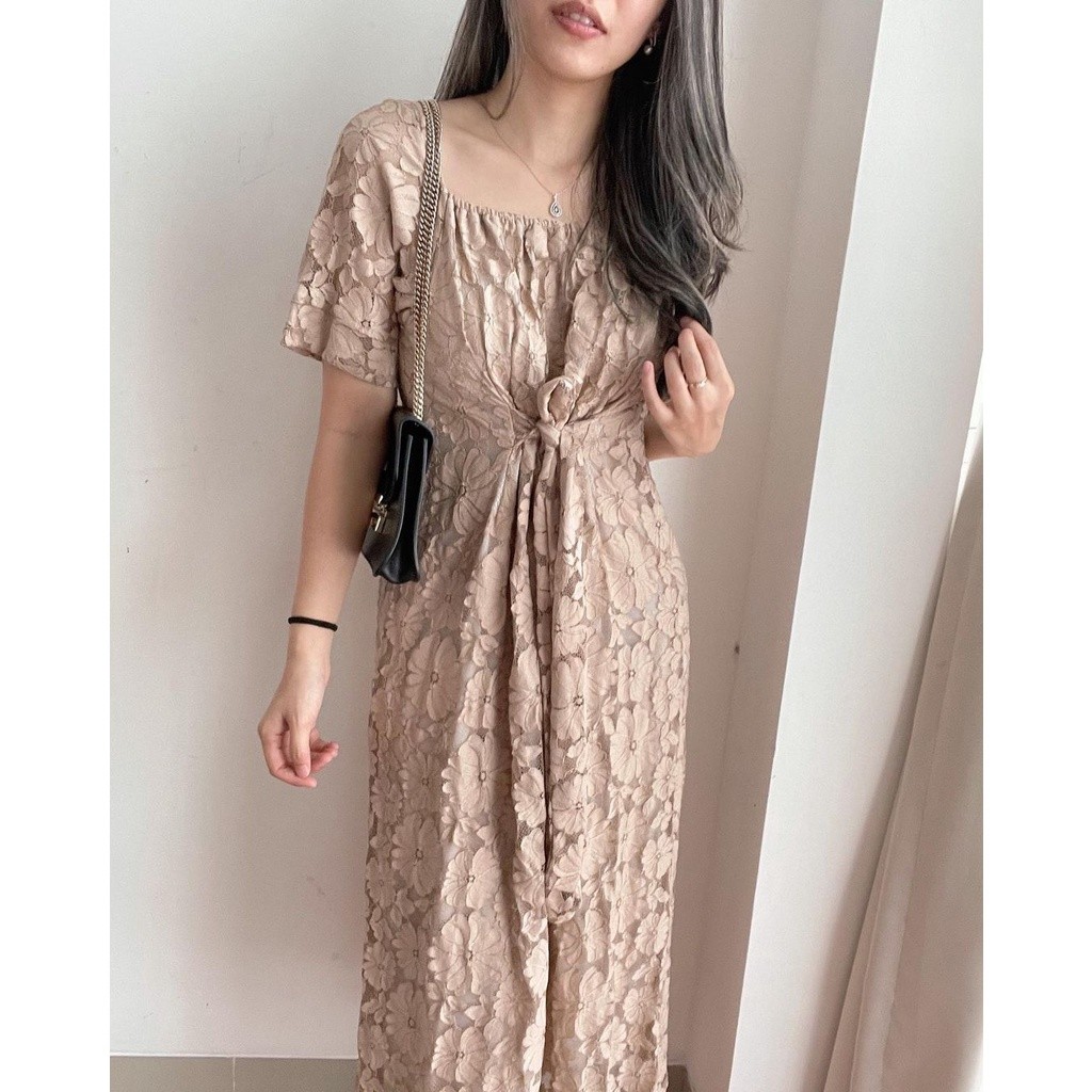 Long dress deals brokat modern