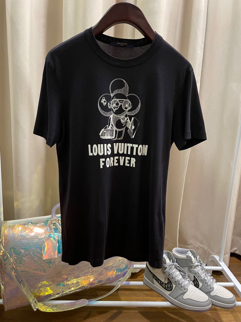 Louis Vuitton Off White Printed Cotton Long Sleeve Shirt M - ShopStyle