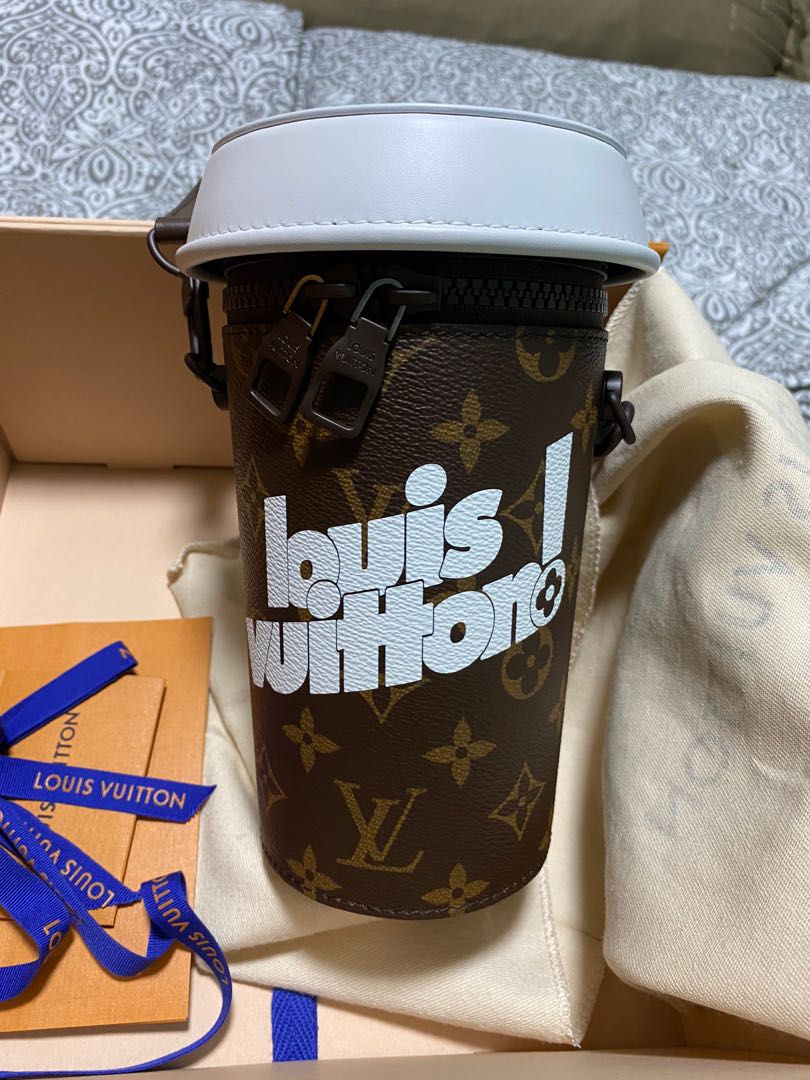 Pre Loved Louis Vuitton Monogram Coffee Cup Pouch – Bluefly