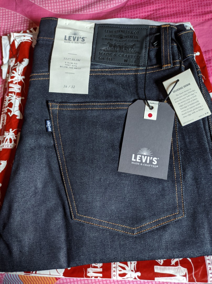 Levi's Levis LMC 511™ Jeans Crisp Moj Original 36 fit 34, Fesyen Pria,  Pakaian , Bawahan di Carousell