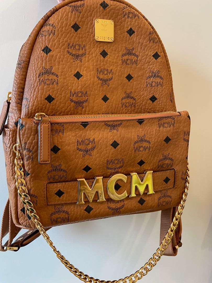 MCM Mini Backpack Keychain, Women's Fashion, Bags & Wallets, Backpacks on  Carousell