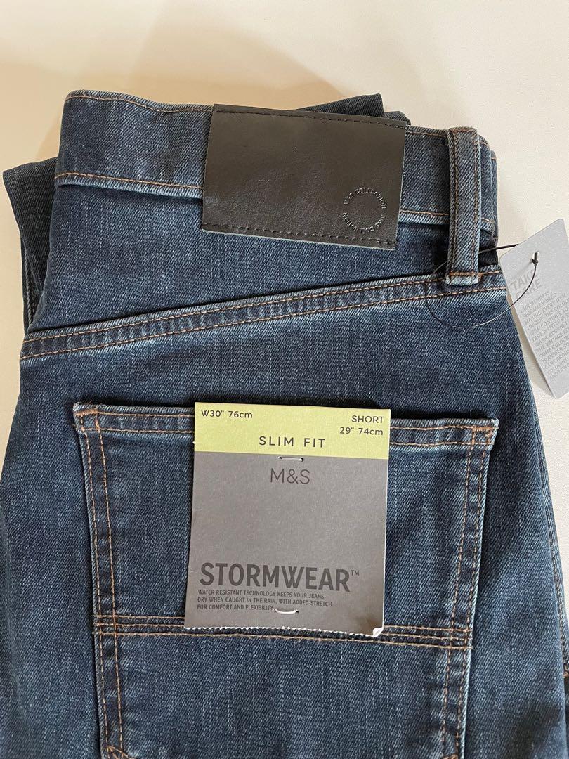 M\u0026S SLIM FIT STRETCH JEANS w/ STORMWEAR 