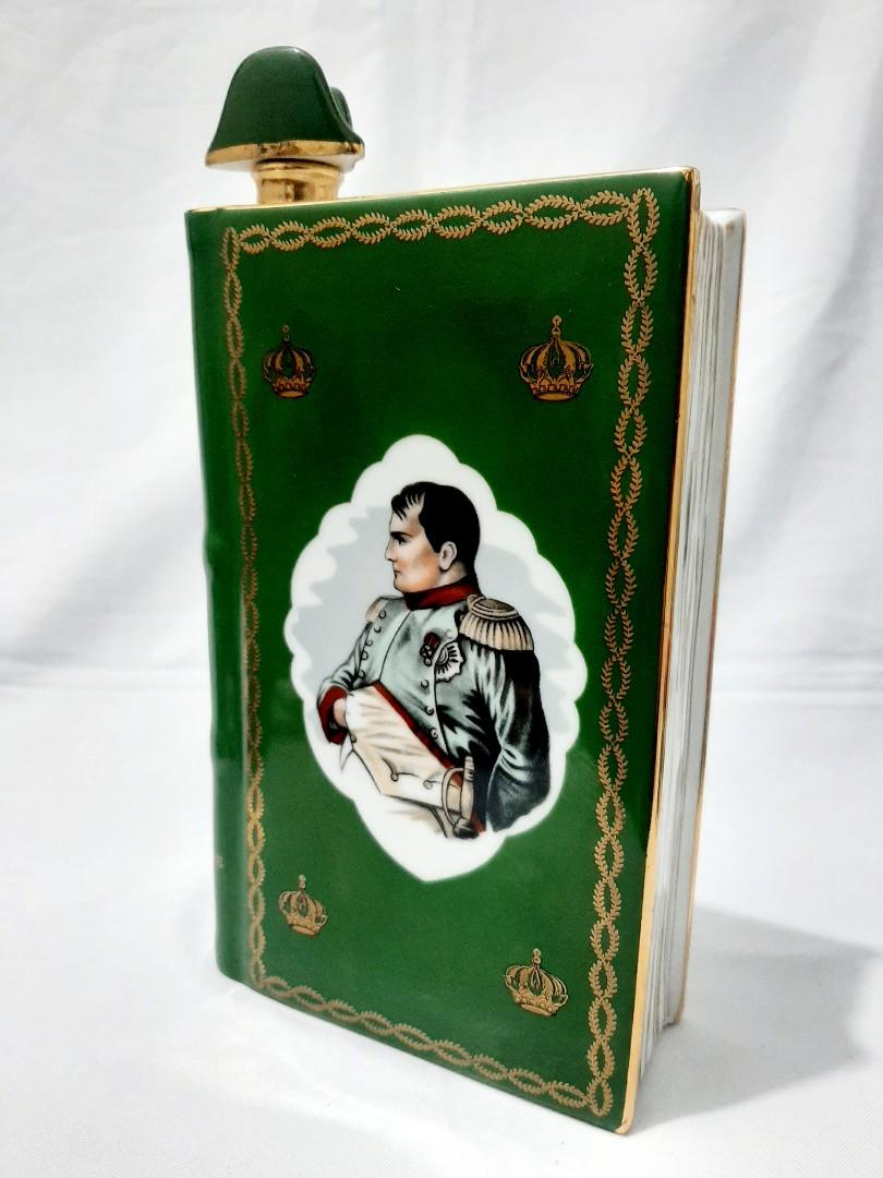 Napoleon Limoges Porcelain RARE Camus Cognac Empty Book Decanter
