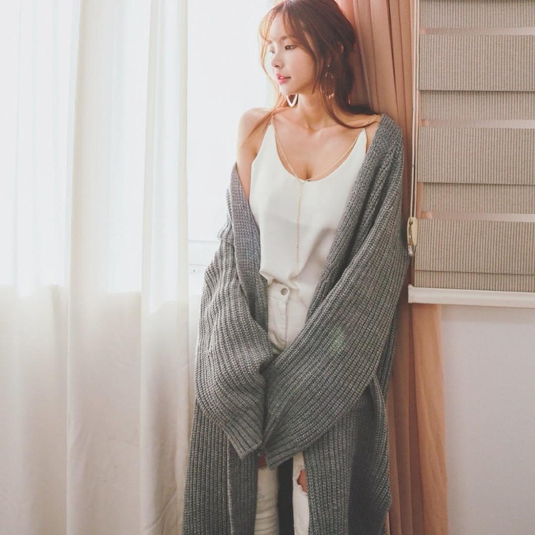 Chunky grey online cardigan womens