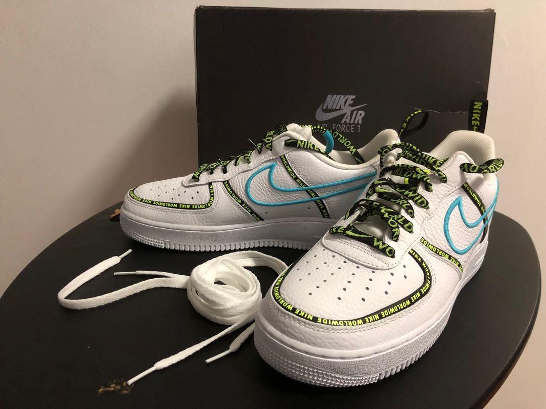 Nike Air Force 1 Low '07 LV8 Worldwide Pack White Blue Fury Men's