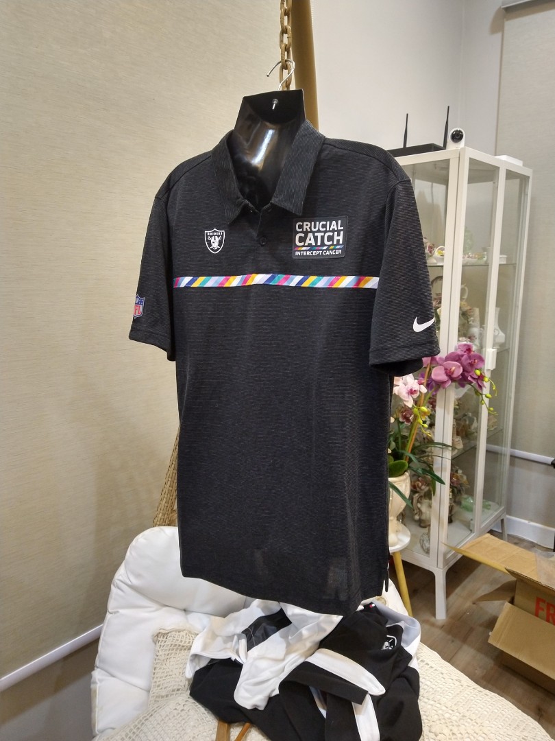 NIKE Raiders Polo Crucial Catch, Men's 
