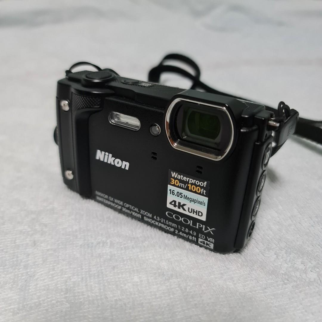 Nikon Coolpix W300 (Black), Photography, Cameras on Carousell