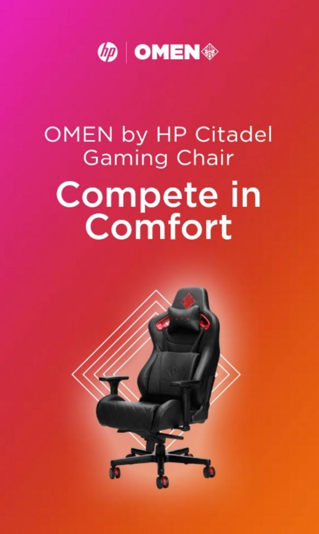 Omen HP Citadel Gaming Chair, Furniture & Home Living, Furniture, Chairs on Carousell