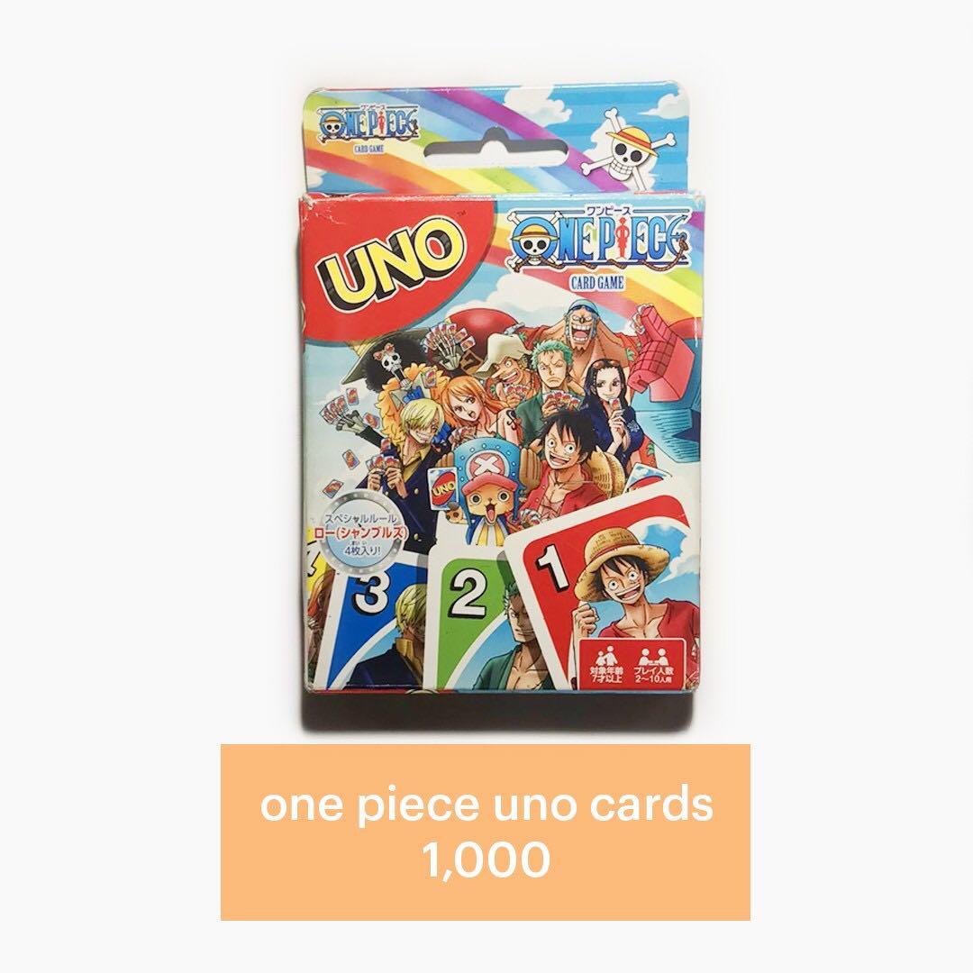One Piece Uno Cards Hobbies Toys Toys Games On Carousell