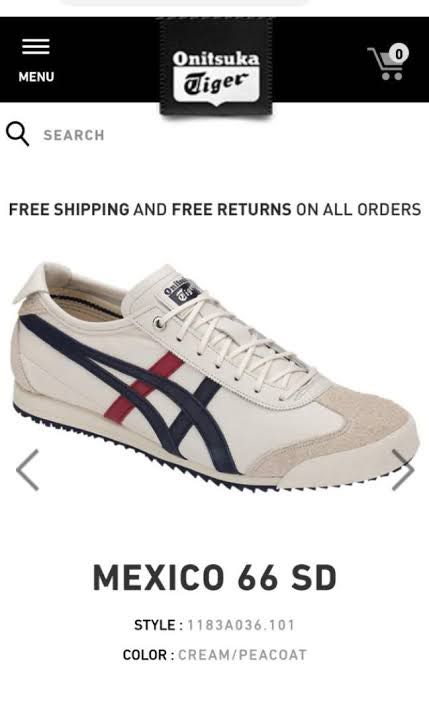 Onitsuka Tiger Mexico 66 Sd Cream Peacoat Men S Fashion Footwear Sneakers On Carousell