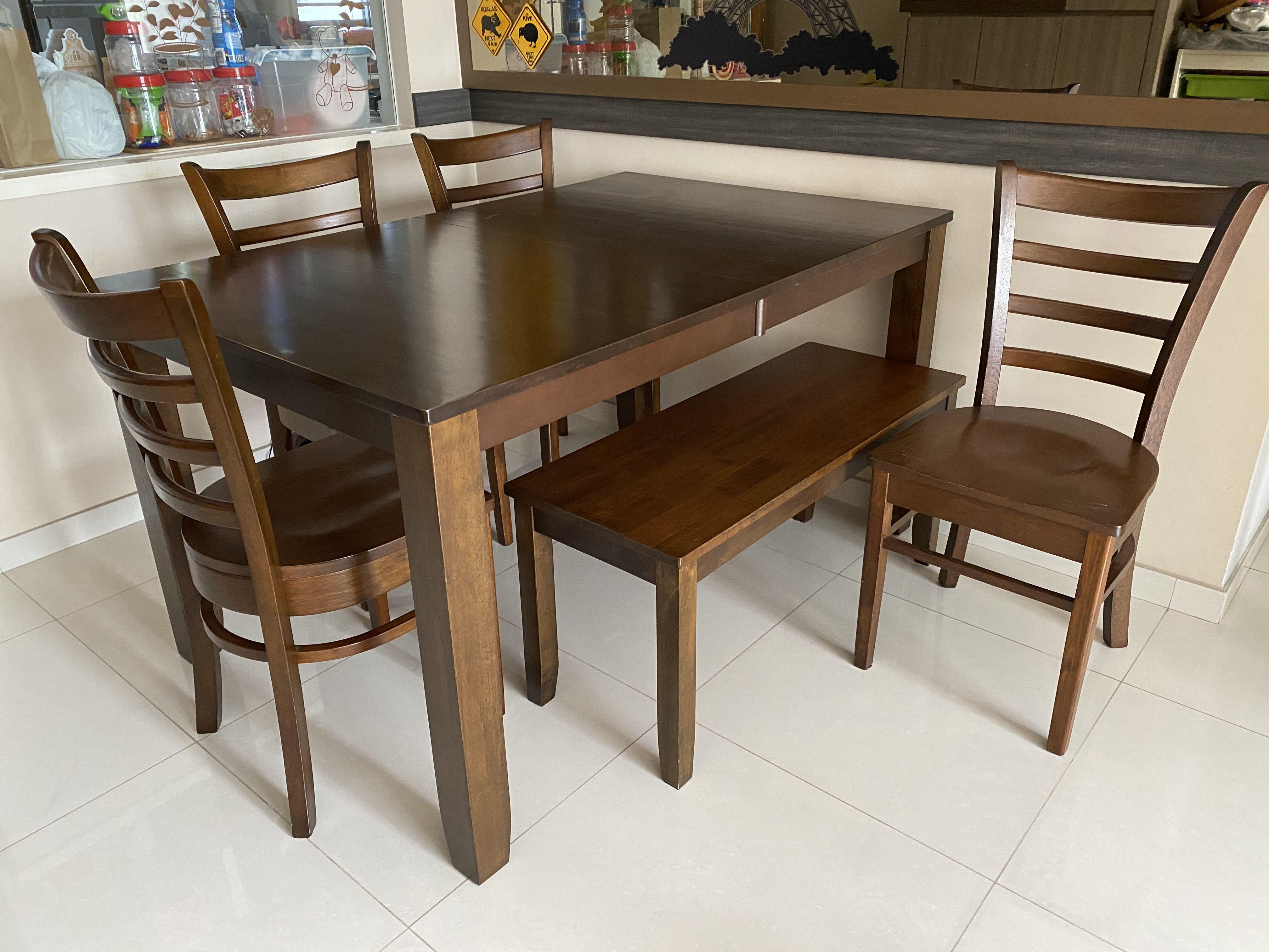 Original extendable dining table set, Picket & Rail, Furniture & Home