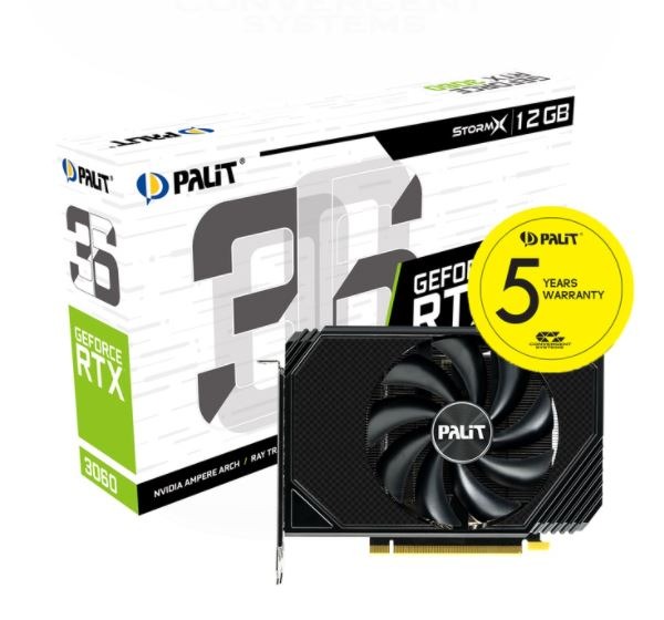 Palit GeForce RTX 3060 StormX 12GB GDDR6 Graphics Card LHR gpu ...