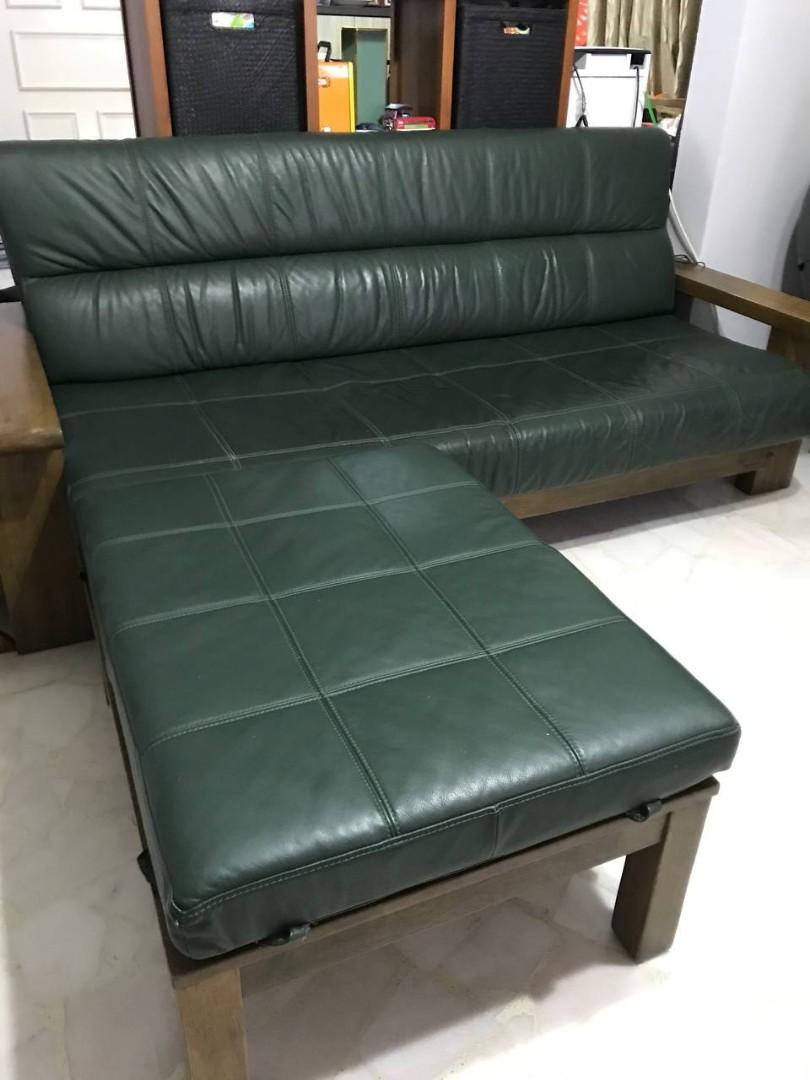 Picket & Rail Americana 3 seater sofa + Ottoman, Furniture & Home