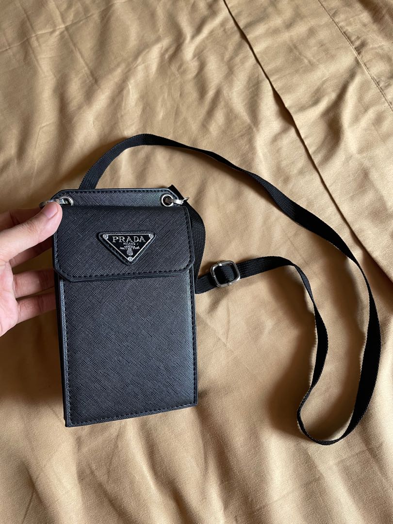 Prada saffiano sales phone bag