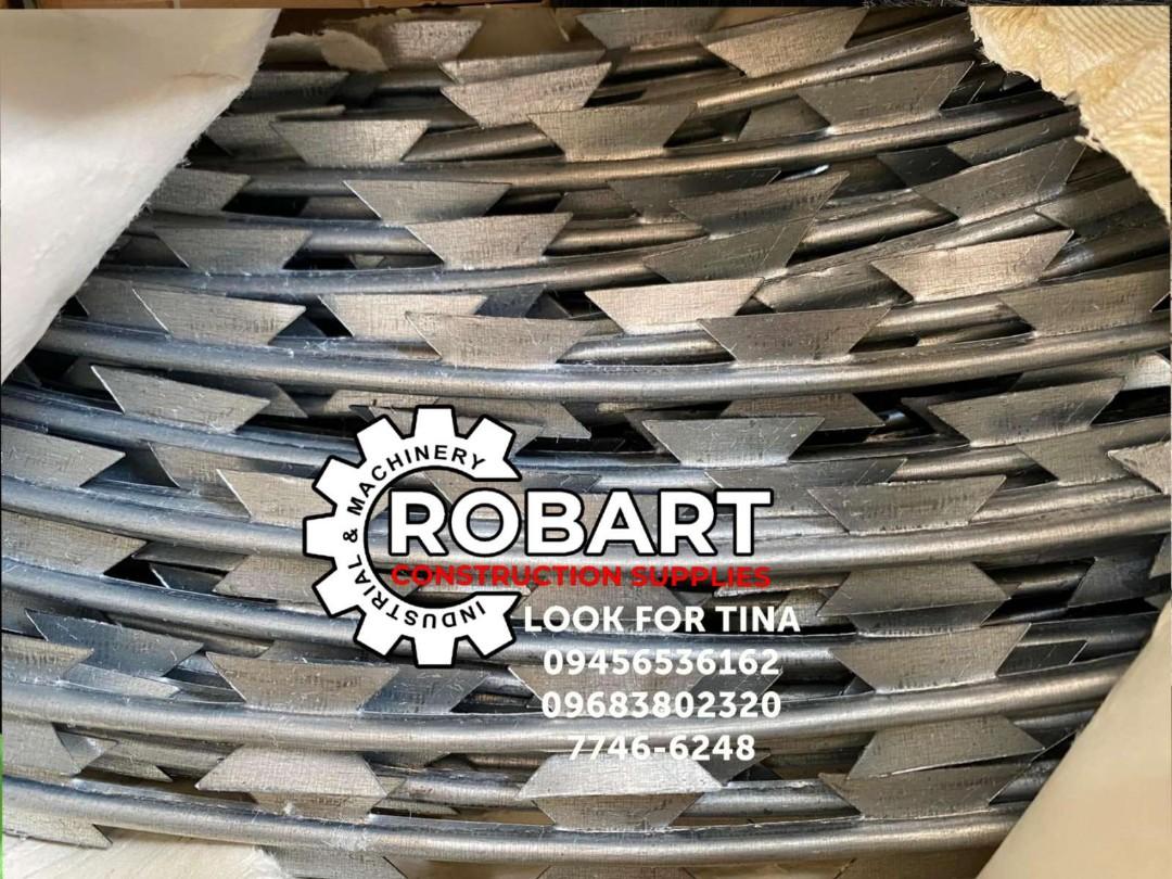Razor wire (Category: Construction & Building Materials) located in Manila. Submitted by tina.sales (Listing ID 1130885128, Image 1). Description: razor wire 700mm inside diameter 760mm outside diameter 2.7mm thickness 10 meters length 𝑹𝑶𝑩𝑨𝑹𝑻 𝑪𝑶𝑵𝑺𝑻𝑹𝑼𝑪𝑻𝑰𝑶𝑵 𝑺𝑼𝑷𝑷𝑳𝑰𝑬𝑺 SEND US MESSAGE FOR INQUIRIES ‼️‼️ 🔵100% Trusted Supplier 🔵Competitive Price 🔵𝑾𝒆 𝒂𝒓𝒆 𝑫𝑻𝑰 𝑹𝒆𝒈𝒊𝒔𝒕𝒆𝒓𝒆𝒅 & 𝑩𝑰𝑹 𝐀𝐂𝐂𝐑𝐄𝐃𝐈𝐓𝐄𝐃 Products
