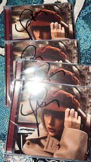 Red Taylor’s Version Signed CD (Taylor Swift) folklore evermore fearless