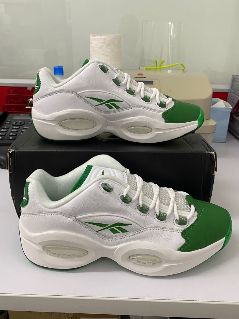 Reebok Question Low Green Toe, Men's 